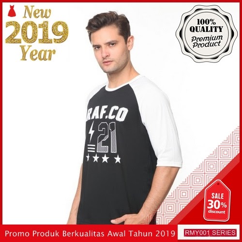 RMY112R38 Raf Kaos Kaos Raglan Keren Rafco Hitam BMGShop
