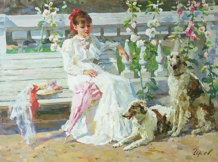 Vladimir Gusev 1957 | Russian Plein-air Figurative painter