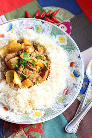 curry piquant aux restes de viande