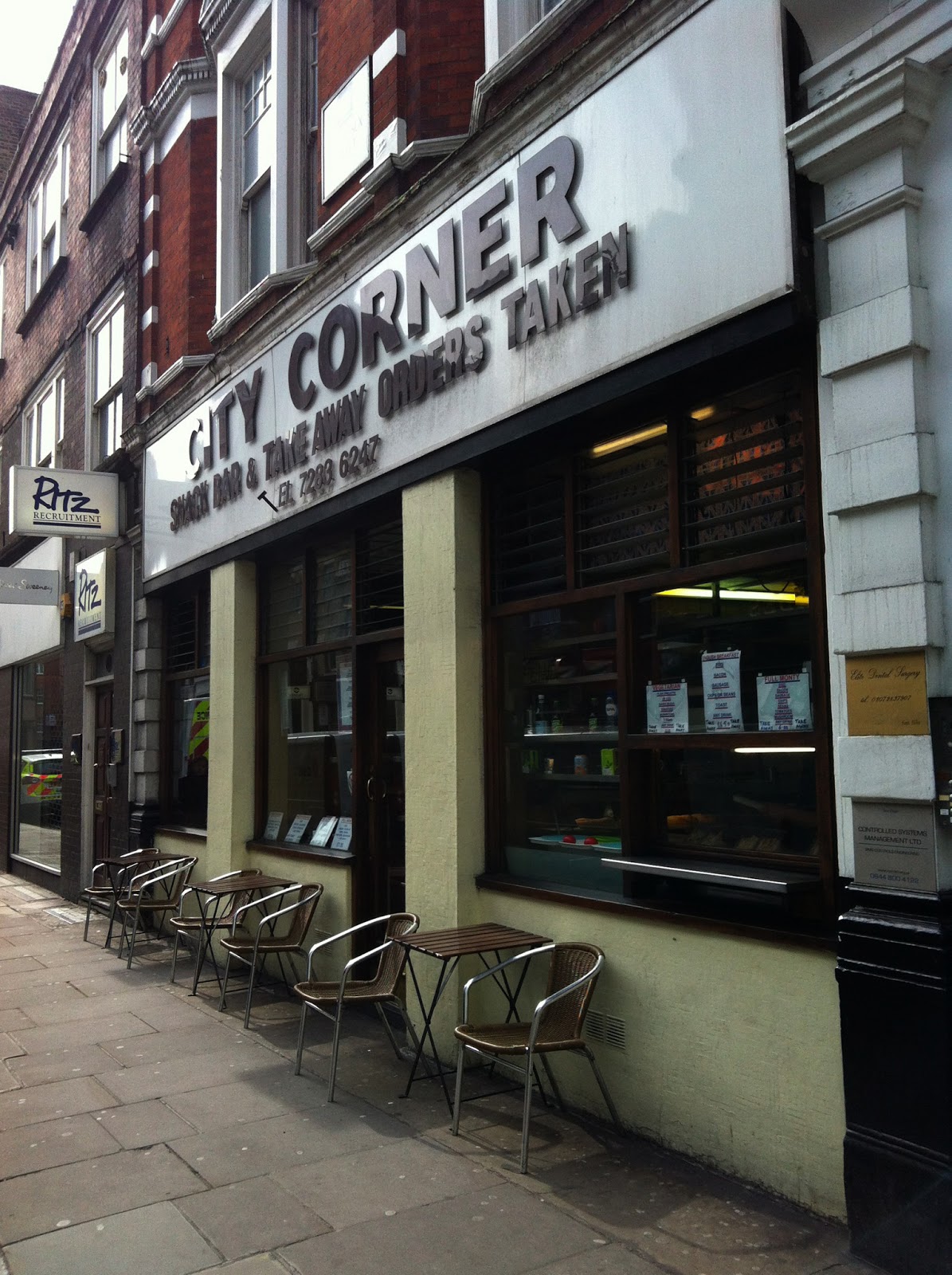 The Fry up Inspector City Corner Snack Bar London