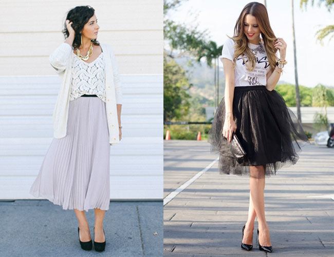 Eight Style Tips of Midi Skirts Fashionable and Trendy Midi Skirts