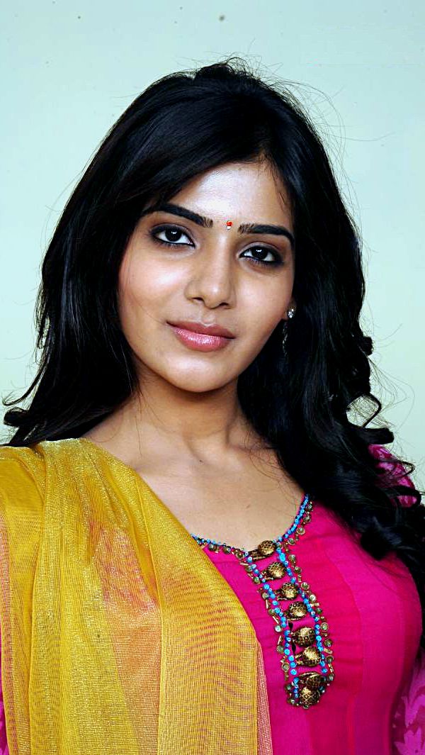 DESI ACTRESS PICTURES Attractive Samantha Ruth Prabhu In Pink Dress.