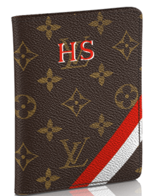 Louis Vuitton with Personalized Initials by @artnsolecustom