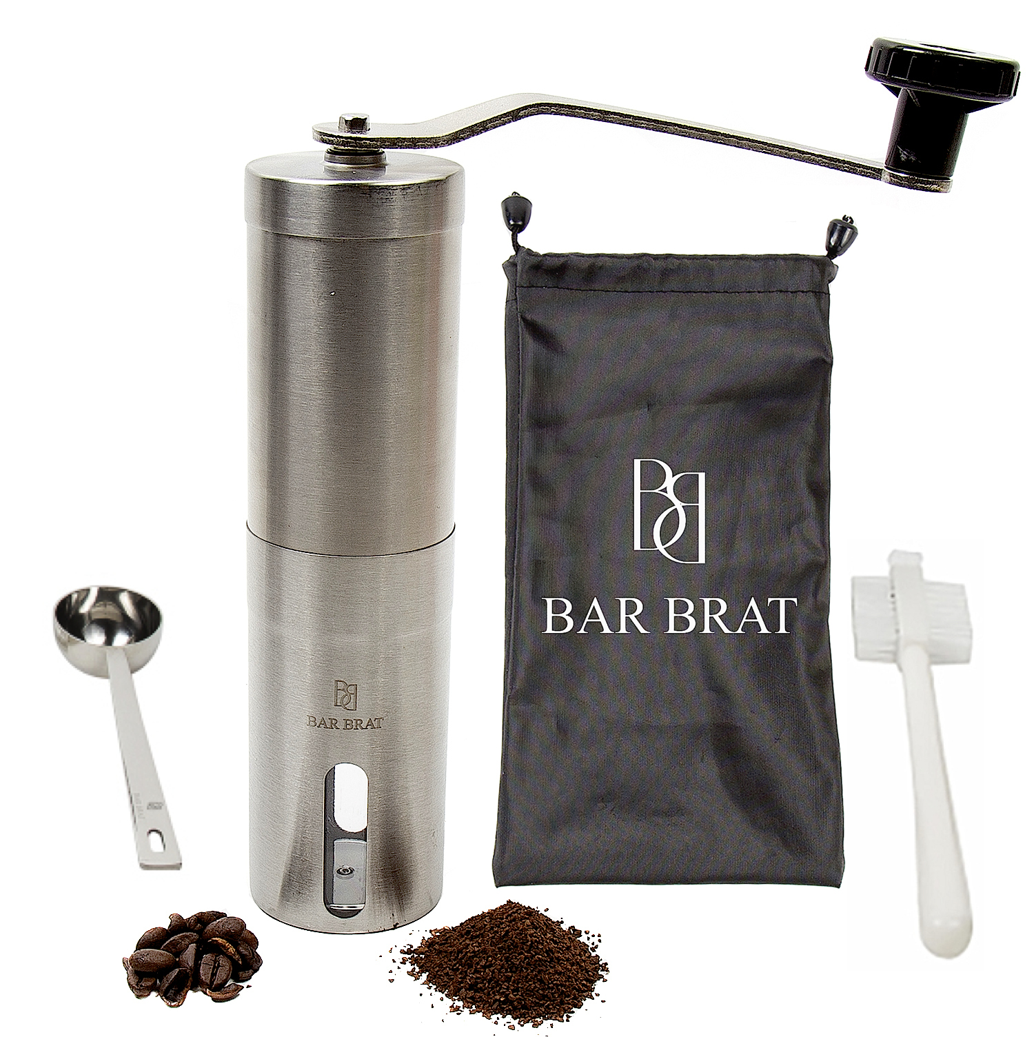 Chantal's Reviews Manual Coffee Grinder Set (Spoon + Travel Bag