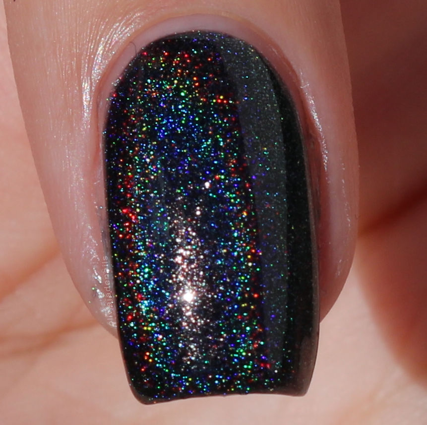 Joss Black Magic Holo swatched by Olivia Jade Nails