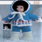 patron gratis muñeca esquimal amigurumi | free pattern amigurumi Eskimo doll
