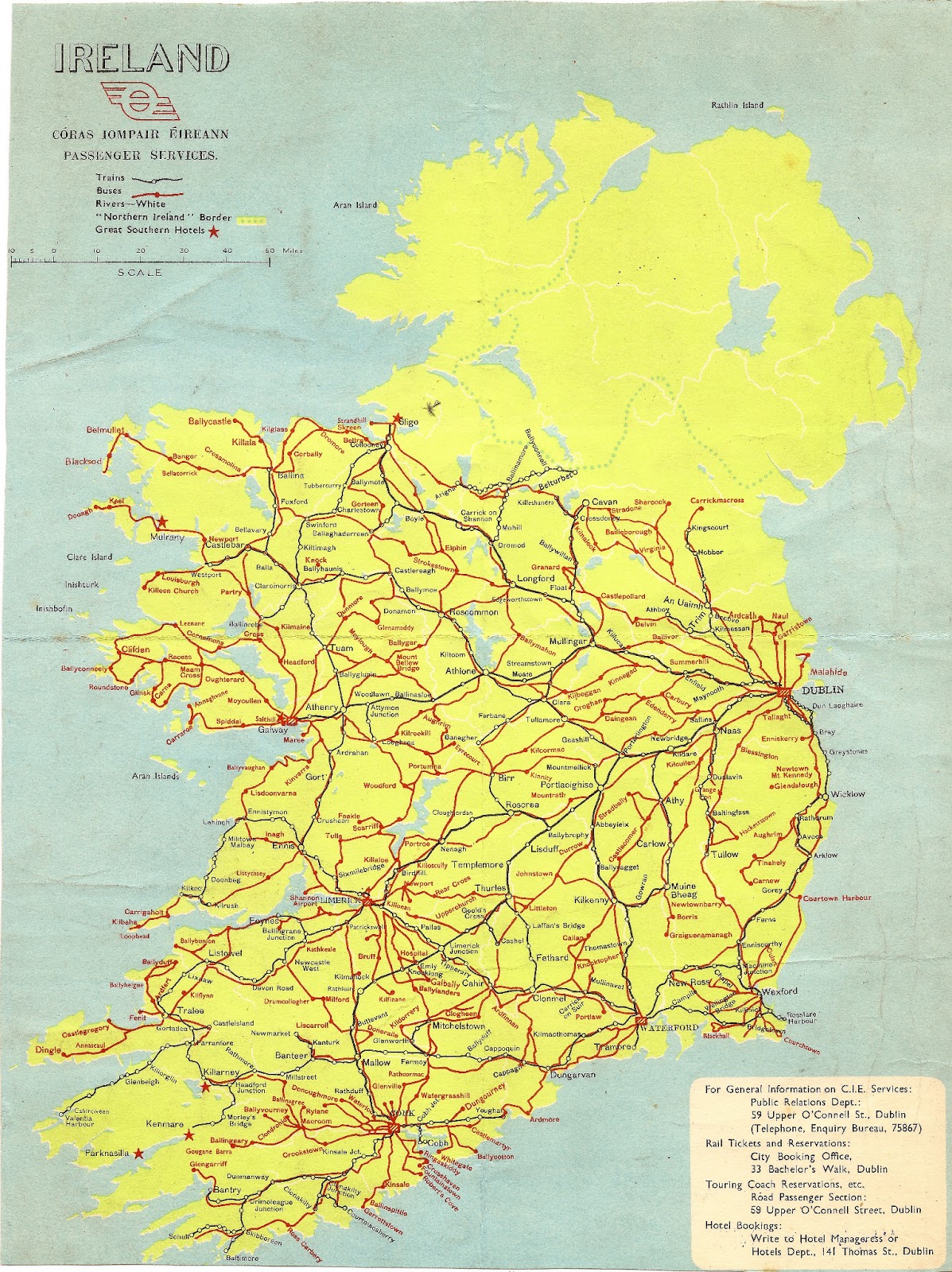 Fadó Fadó: Irish Memory: Dublin City Bus and CIE Ireland Transit Maps ...