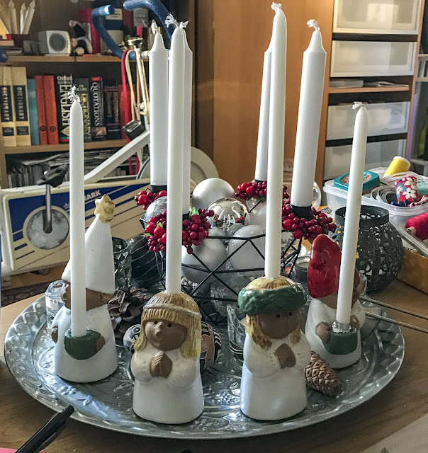 adventsbarnen, ljusbricka adventsbarnen, ljusbricka