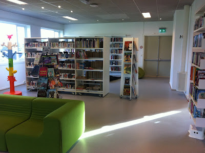 Bilde fra Råholt Filials barne og ungdomsavdeling Barne og ungdomsavdelingen på Råholt Bibliotek