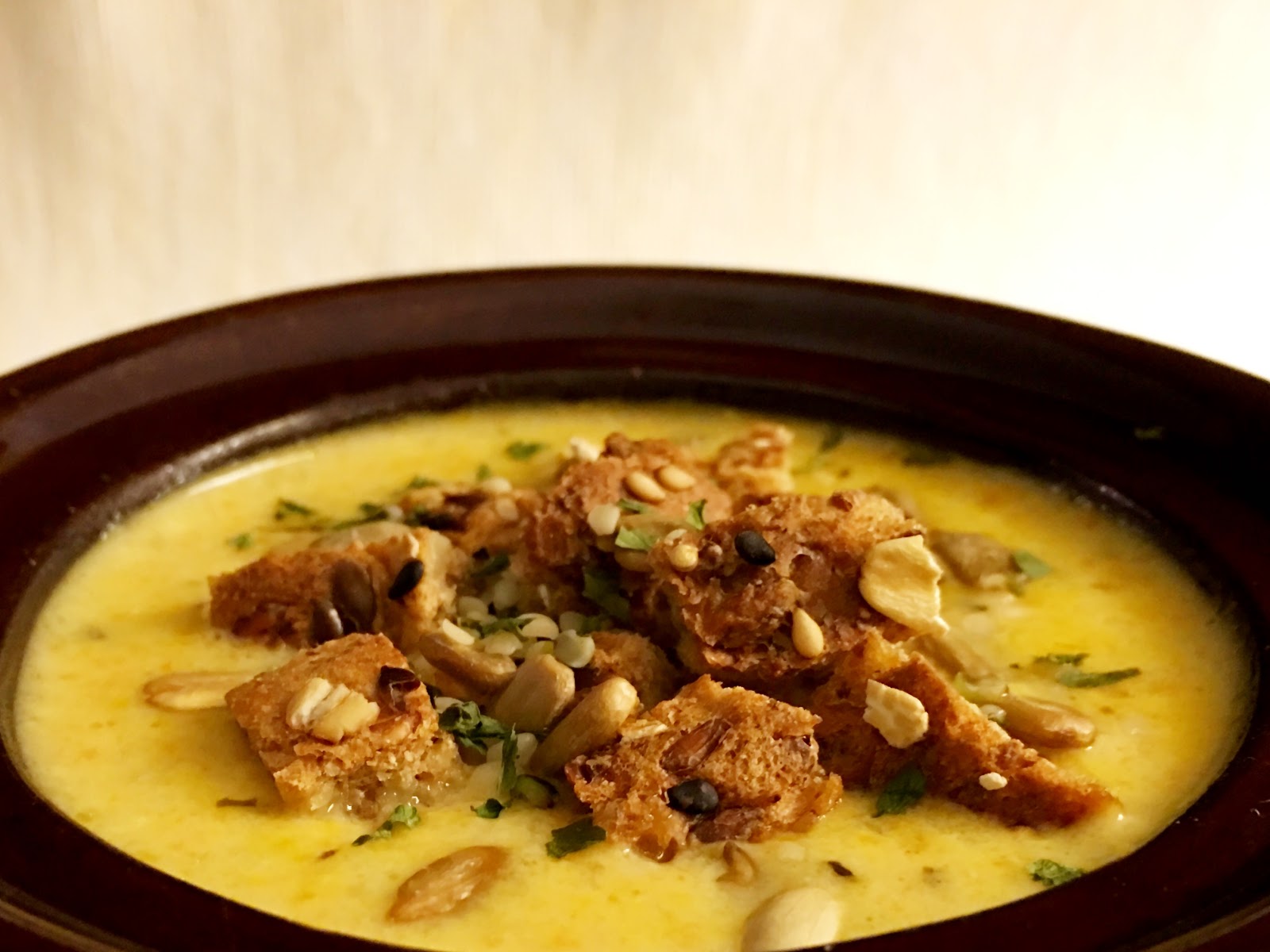 Fueling with Flavour Cream of Chicken Soup with Hemp Hearts and