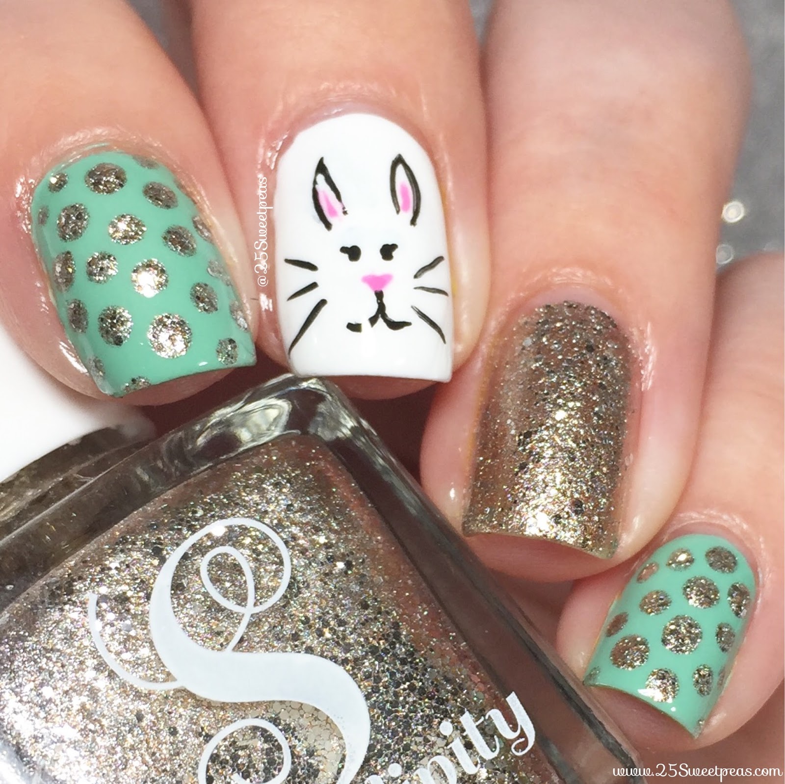 Bunny nail Art