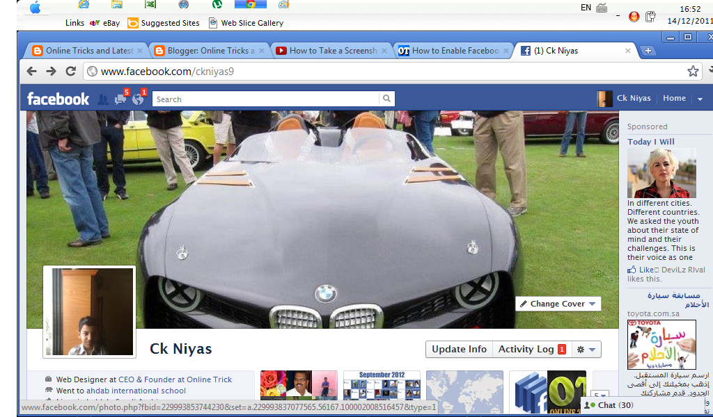 Online Tricks and Latest Download How to Enable Facebook Timeline Feature