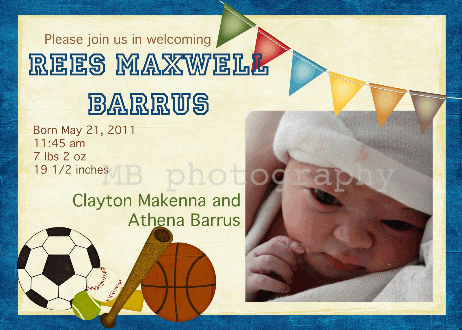 a couple of creative sisters Sports Baby Shower