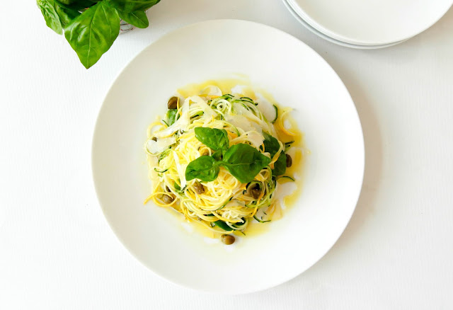 loveurbelly Zoodles with Capers