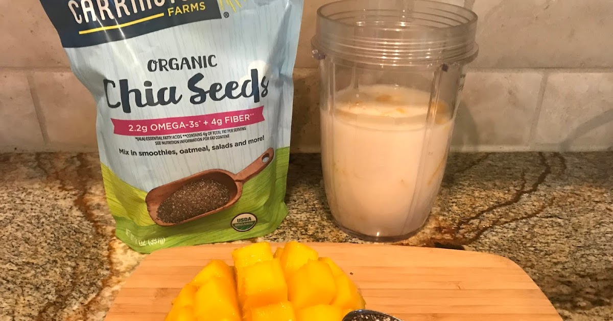 Recipe Mango Chia Seed Smoothie (3 Ingredient Recipe) Dallas Mom Blog and Fort Worth Mom