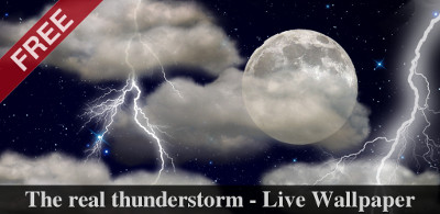 The real thunderstorm - Live Wallpaper