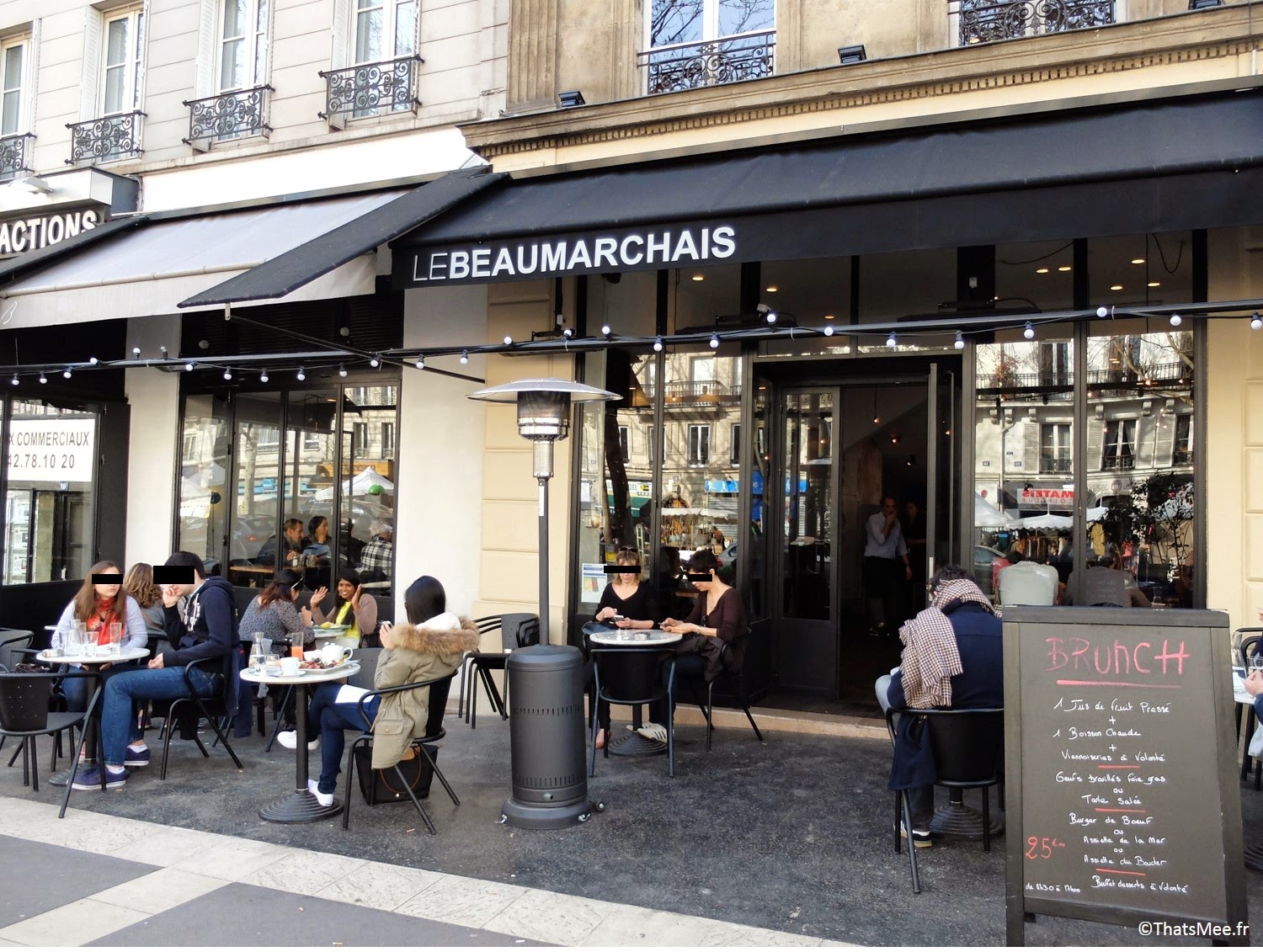 belle terrasse Le Beaumarchais Paris Bastille café restaurant brunch pas cher à Paris Beaumarchais buffet dessert à volonté