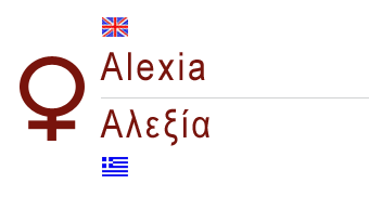 Αλέξης, Αλέξιος, Αλέξια, Αλεξία χρόνια πολλά