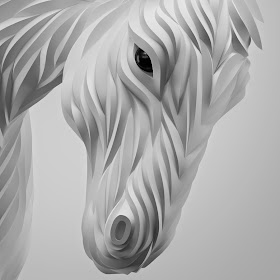 05-White-Horse-Maxim-Shkret-Digital-Origami-Animal-Art-www-designstack-co