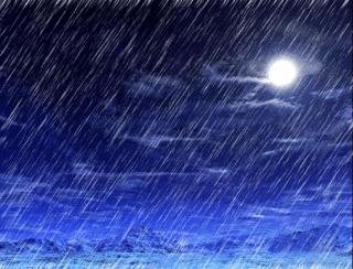 Gambar Animasi Hujan Awan Bergerak Galau 