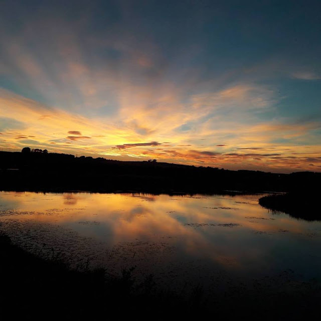 Tarbolton fishery sunset