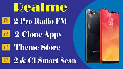 Realme theme store | Realme C1 clone app  & Realme smart scan