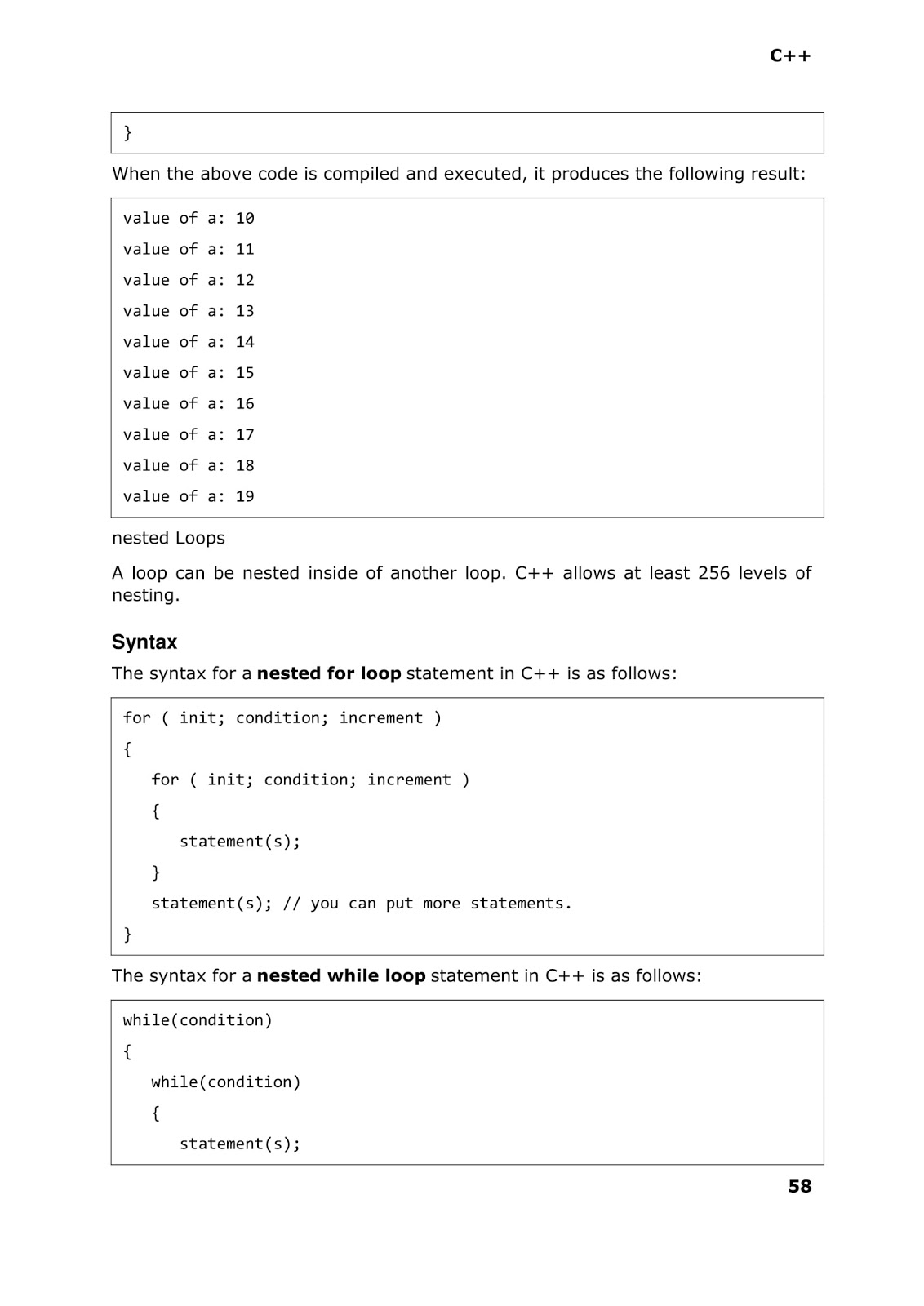 Computer Languages and Work From Home Jobs C++ LANGUAGE LOOP TYPES
