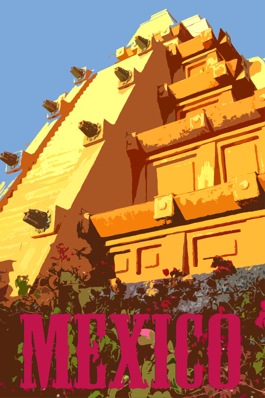 Brian s Daily Ramblings Artistic Endeavors Mexico Travel Poster Brian s Daily Ramblings Artistic Endeavors Mexico Travel Poster