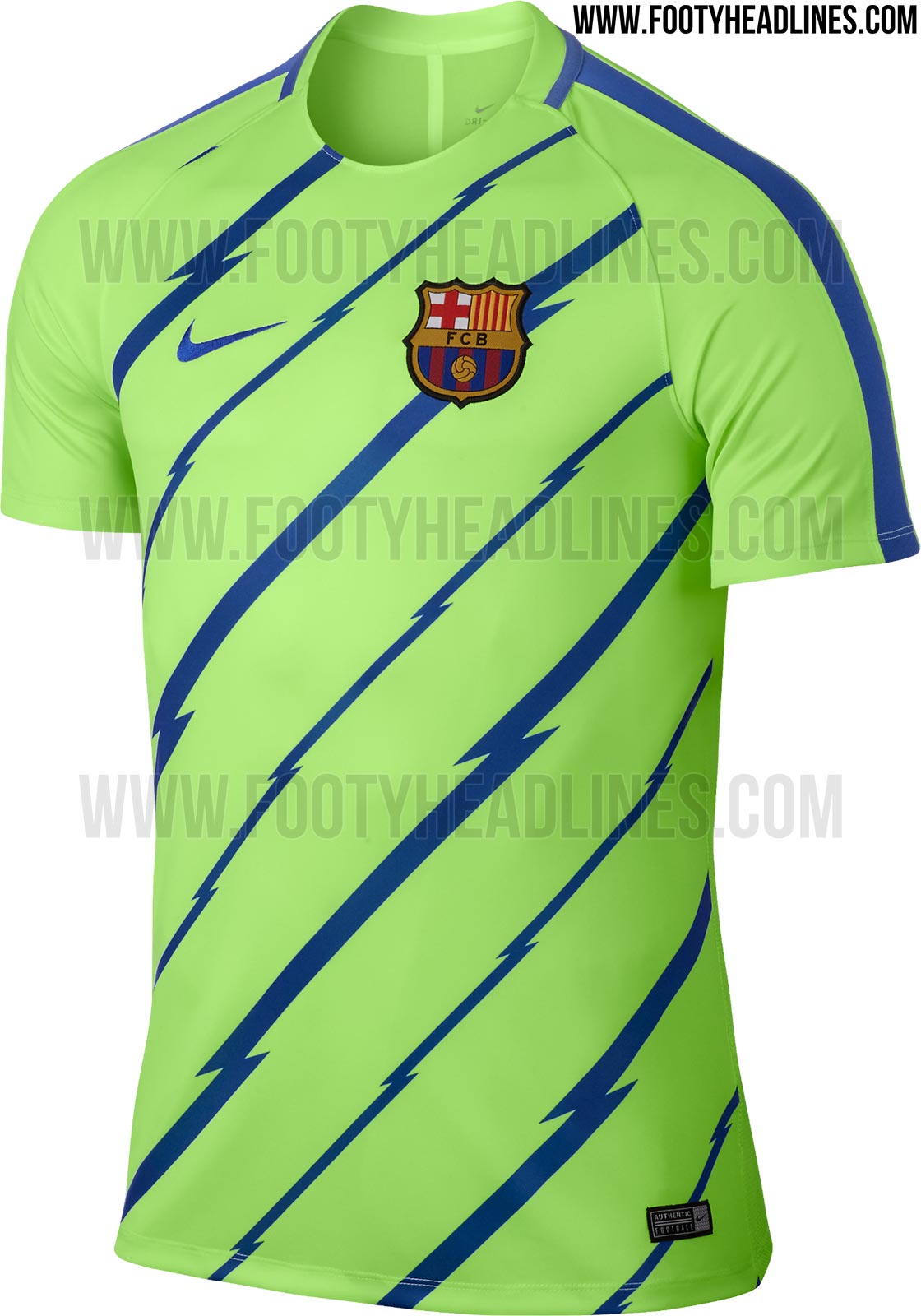 Ghost Green Barcelona 2017 Pre-Match and Training Kits Released - Footy