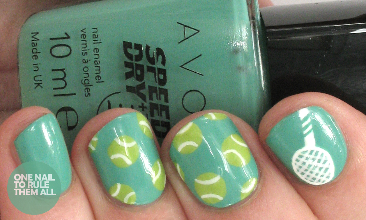 One Nail To Rule Them All Tennis/Wimbledon Nail Art for Avon
