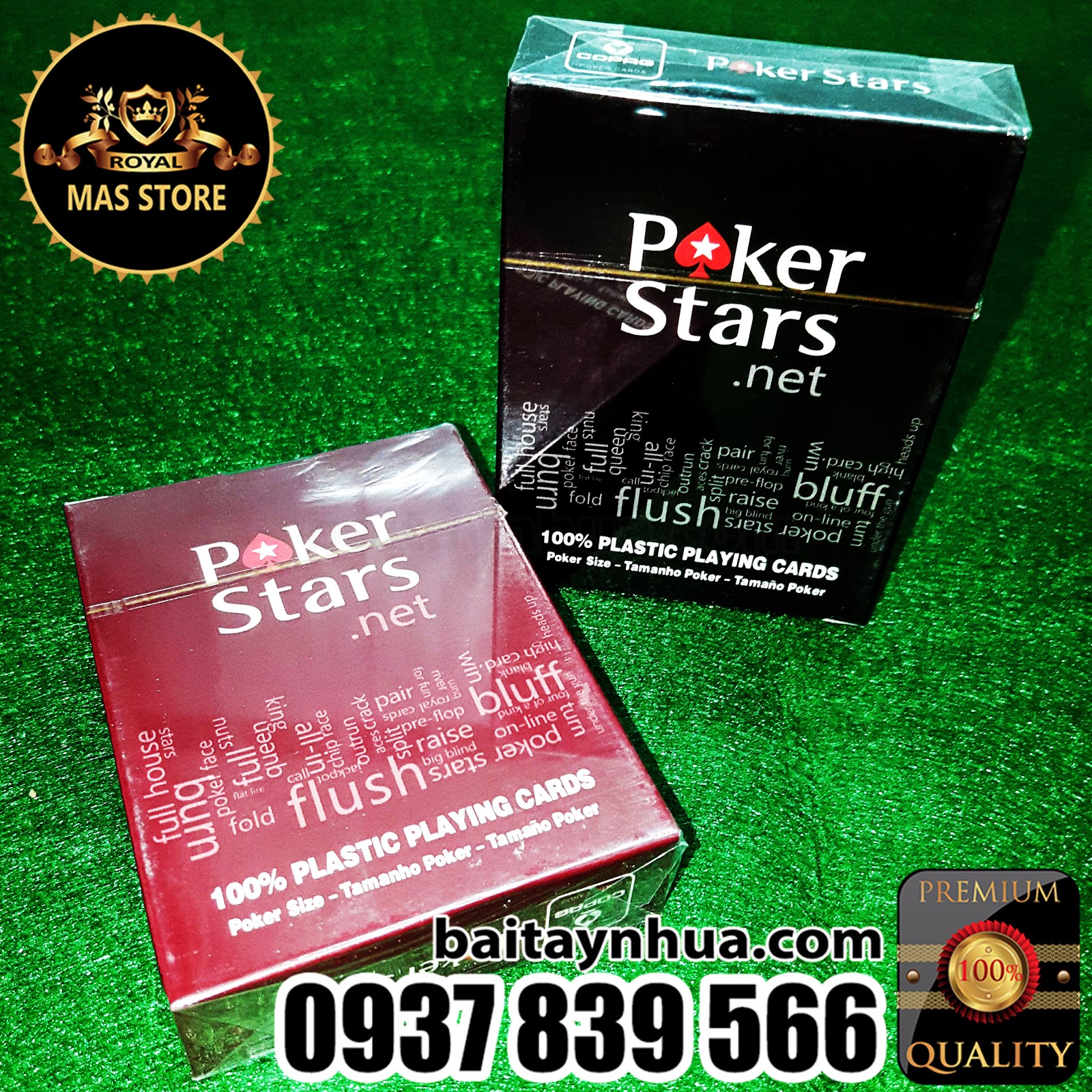 Bài Poker Stars COPAG Nhựa Cao Cấp Cực Tốt - 100% Plastic - Chuẩn casino quốc tế. - 7