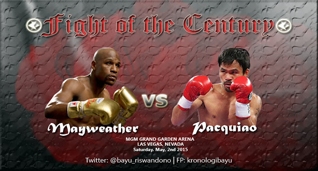 foto fight of the century, floyd mayweather vs pacquiao, pacman