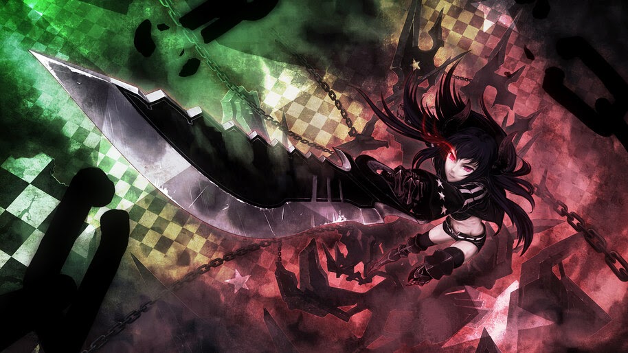 Anime, Girl, Sword, Fantasy, Black Gold Saw, 8K, #315