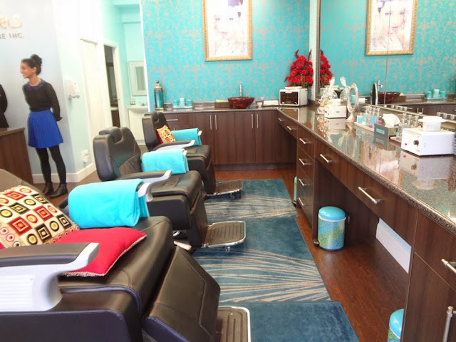 Salon chairs inside 4 Angels Beauty Care