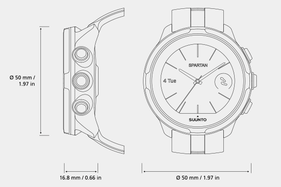 suunto spartan size