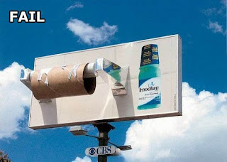 publicidad ingeniosa rollo de papel de baño