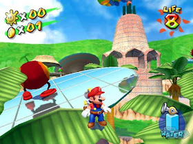 ESTE JOGO ODEIA O LADO ESQUERDO. SUPER MARIO SUNSHINE 64. 