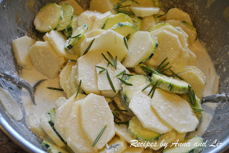 Creamy Potato and Zucchini Au Gratin 2 Sisters Recipes by Anna and Liz