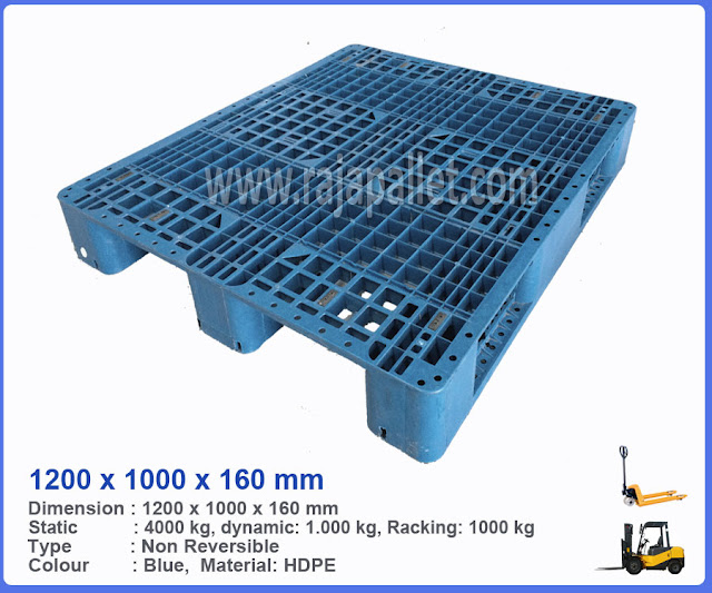 Pallet Plastik Bekas 1200 x 1000 x 160 mm