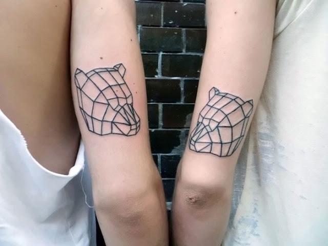 Tatuagens geométricas para as meninas Tatuagens geométricas para as meninas
