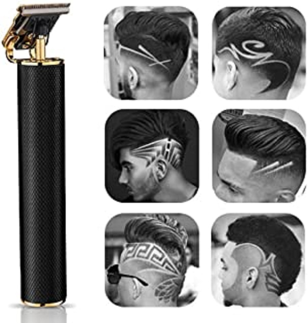 B0868HX5TD - Le Touch Électrique Pro Li Outliner Toilettage Rechargeable sans Fil Coupe Près T-Lame Tondeuse pour Hommes 0Mm Tondeuses à Cheveux Chauves Zéro Détail Espacé Barbe Rasoir Barbier