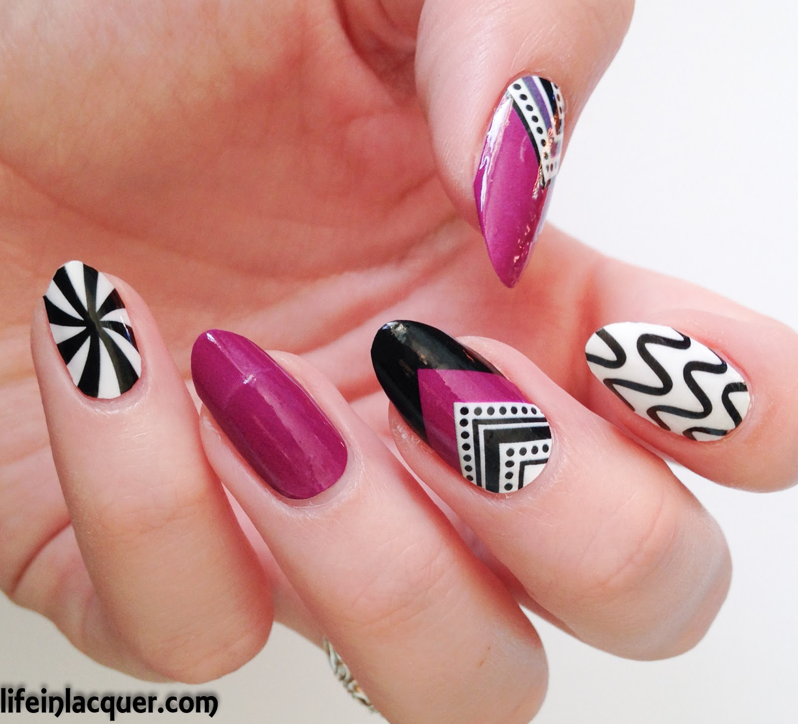 OMG nail strips Geometric design stickers