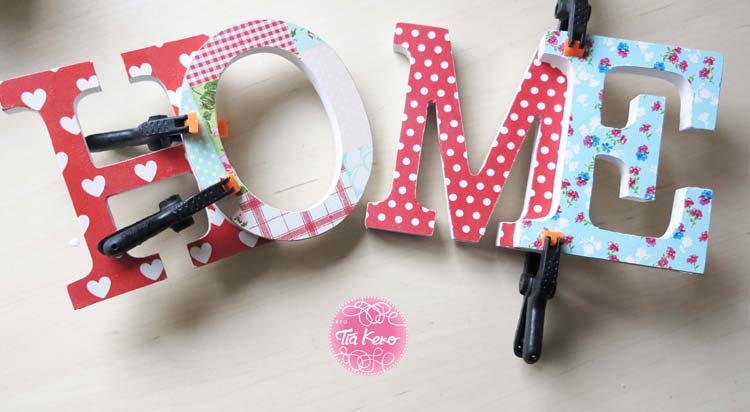 manualidades infantiles con letras de madera 