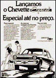 propaganda Chevette Especial - 1975