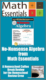 No-Nonsense Algebra from Math Essentials (A Homeschool Coffee Break Review) on Homeschool Coffee Break @ kympossibleblog.blogspot.com