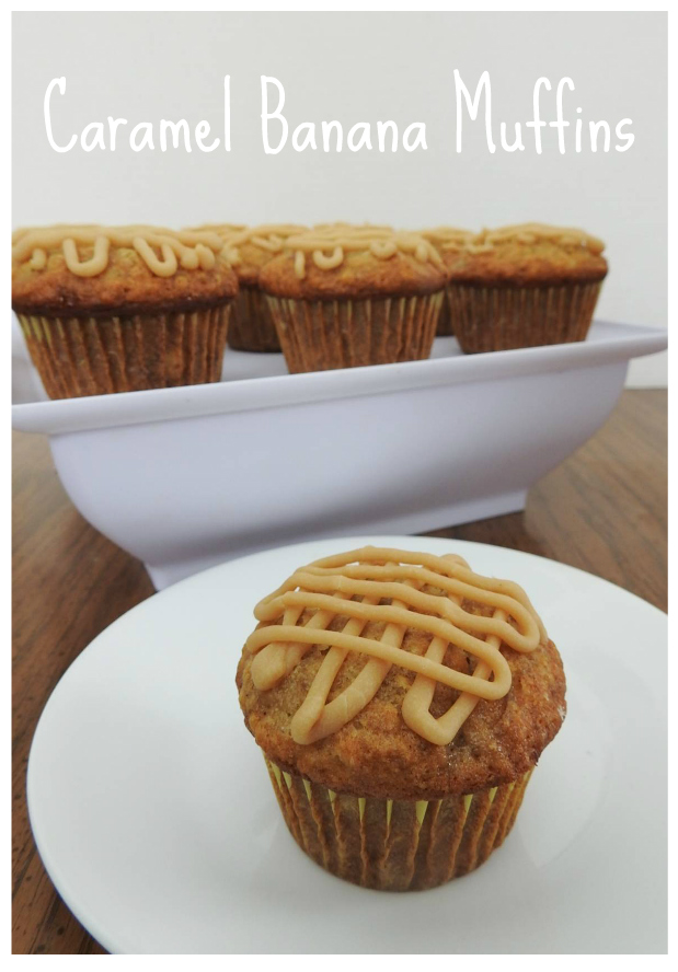 Caramel Banana Muffins