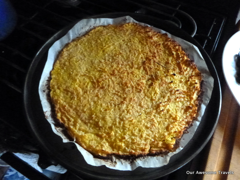 Spaghetti Squash Pizza crust Cooking on my er Q100 and other recipes