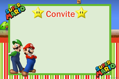 Confesión ético Alinear Fiesta de Super Mario Bros: Invitaciones para Imprimir Gratis. - Oh My  Fiesta! Friki