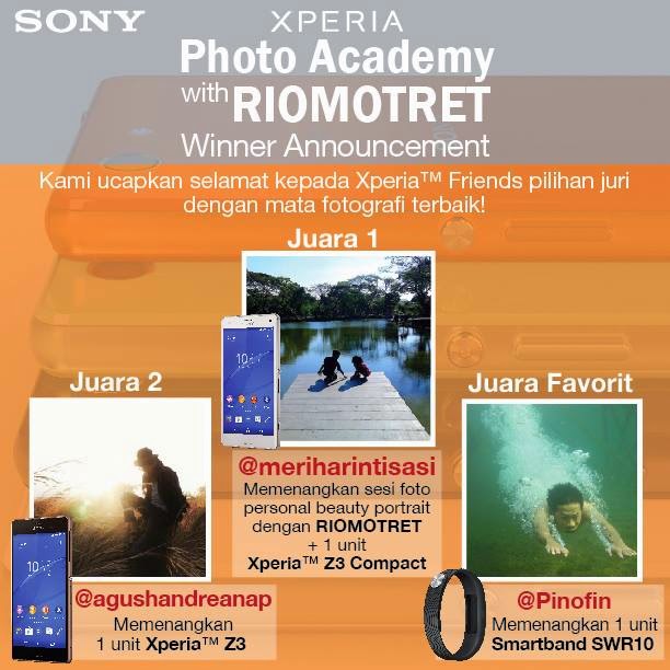 Pemenang Kontes Xperia Photo Academy with RIOMOTRET