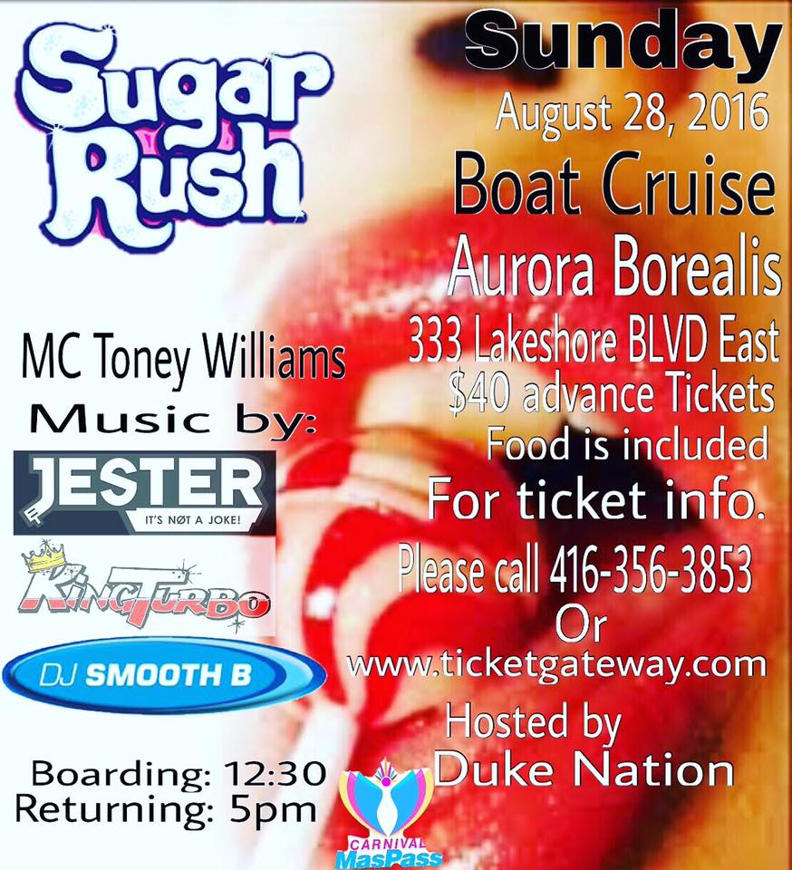 C.A. Confidential Sugar Rush Aurora Borealis, Toronto, ON Sun Aug